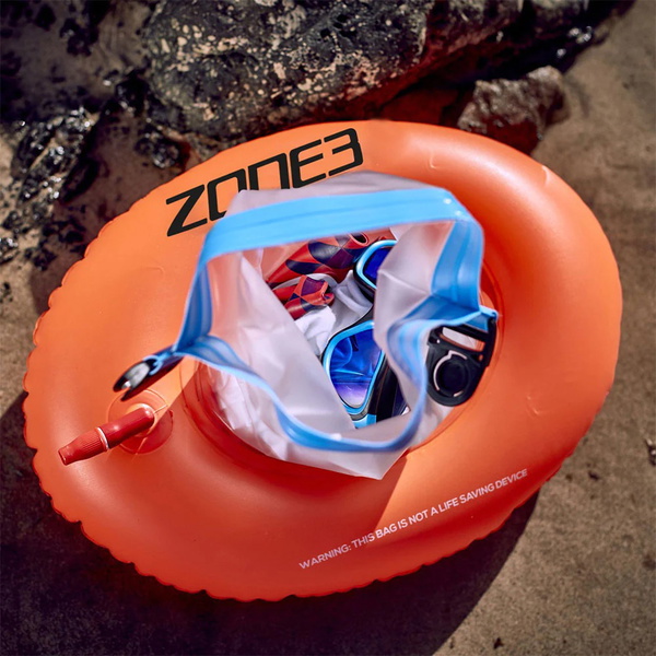 2024 Zone3 On The Go Boa di sicurezza per il nuoto e ciambella di salvataggio SA18SBDO113 - arancione Hi Vis